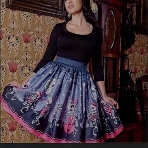 pinup couture dancing skeleton band Alison dress